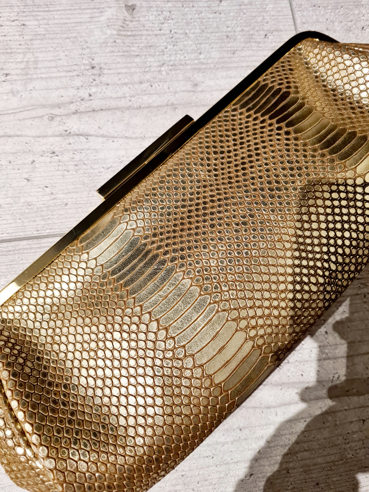 Clutch Dune goud snake