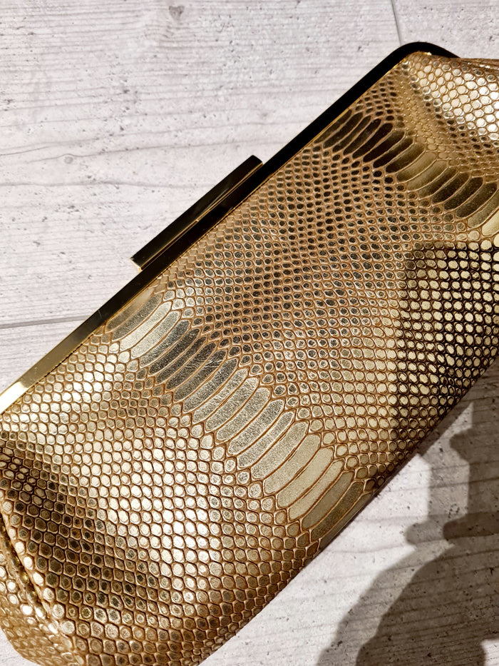 Clutch Dune goud snake
